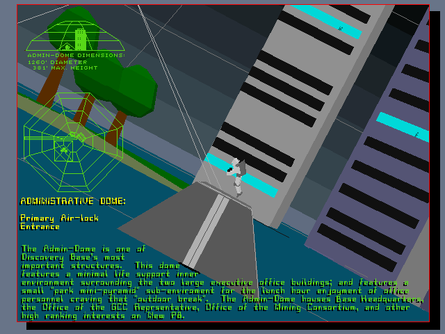 Administrative Dome Air-Lock Entrance & Dome Description