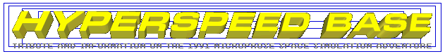 Hyperspeed Base - tribute and information on the 1991 MicroProse space simulation adventure DOS PC game: Hyperspeed.