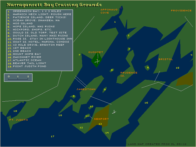 Narragansett Bay Map